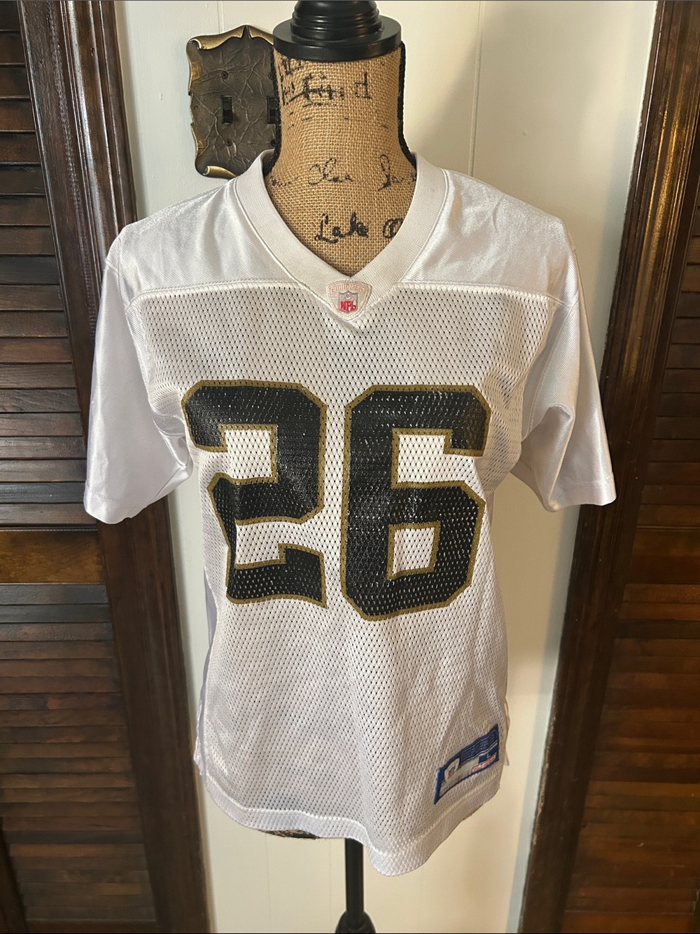 NFL McAllister Saints Jersey with Black and Gold Accents
